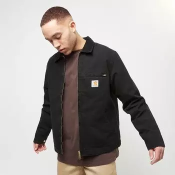 Детройтская куртка Carhartt WIP, цвет aged canvas black/black
