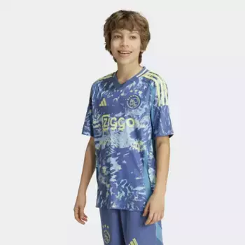 Детская 2-я форма AFC Ajax 2024-2025 Adidas футболка, синий