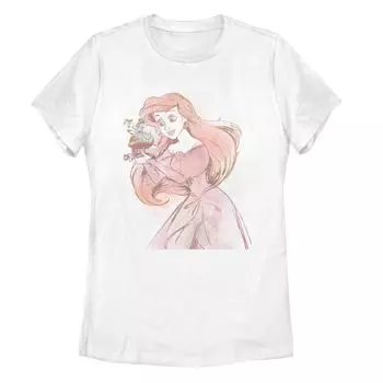 Детская акварельная футболка Disney The Little Mermaid Ariel Licensed Character
