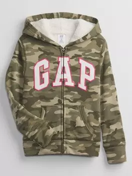 Детская армейская толстовка Gap, зеленый