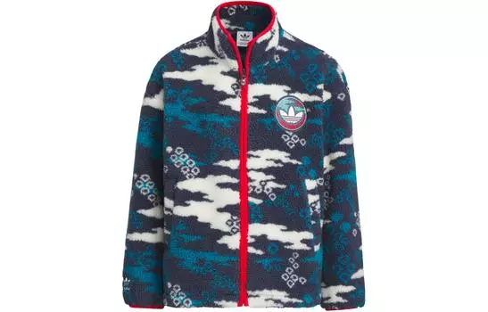 Детская бархатная куртка Adidas Originals, цвет Dark Blue