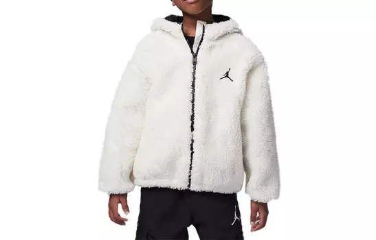Детская бархатная куртка Jordan, цвет White