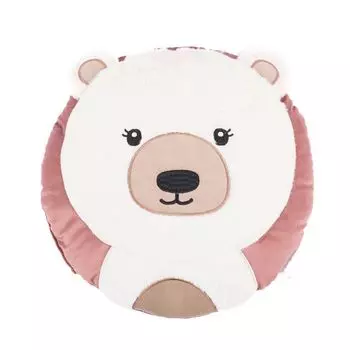 Детская бархатная подушка с вышивкой различных животных мотивов в разных цветах, около 40см, мотив белого медведя Stof