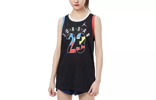 Детская баскетбольная рубашка Jordan Kids, цвет Black