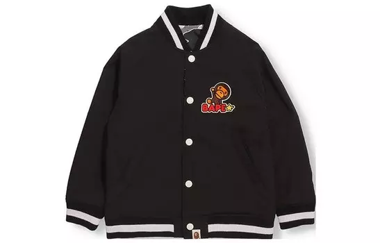 Детская бейсбольная куртка A Bathing Ape, черный