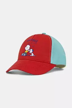 Детская бейсболка из хлопка United Colors Of Benetton, красный