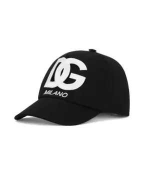 Детская бейсболка с логотипом dg Dolce & Gabbana, черный