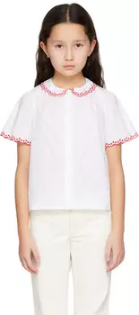 Детская белая блузка Ezzie Bonpoint