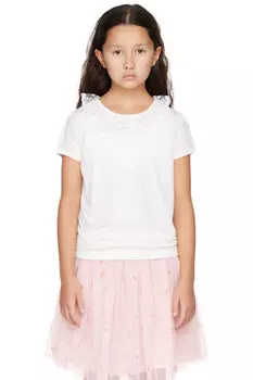 Детская белая футболка Ernestine Bonpoint