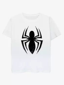 Детская белая футболка с принтом NW2 Spider-Man Spider Logo George., белый