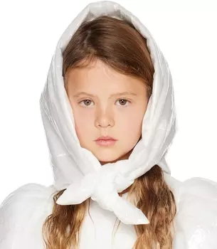 Детская белая косынка CRLNBSMNS