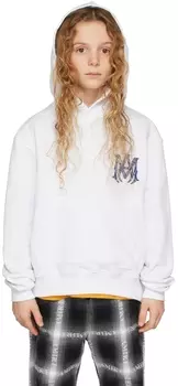 Детская белая толстовка с капюшоном M.A. AMIRI