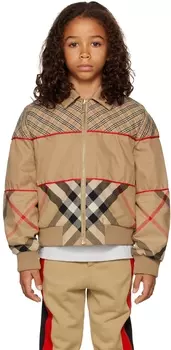 Детская Бежевая Куртка Liam Burberry