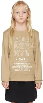 Детская бежевая толстовка Montage Burberry