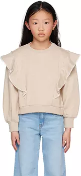 Детская бежевая толстовка с рюшами Chlo