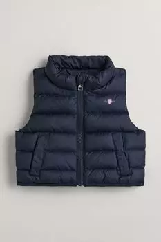 Детская безрукавка со щитом и логотипом Gant, синий