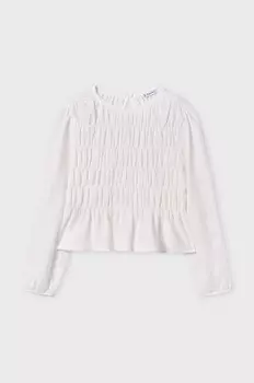 Детская блузка Mayoral, бежевый