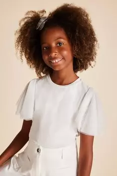 Детская блузка Mayoral, бежевый