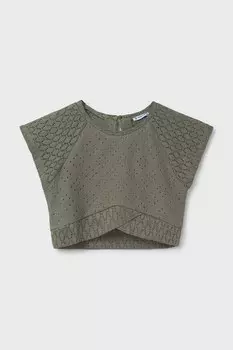 Детская блузка Mayoral, зеленый