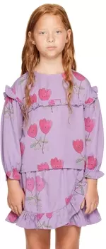 Детская блузка с фиолетовыми цветами The Campamento