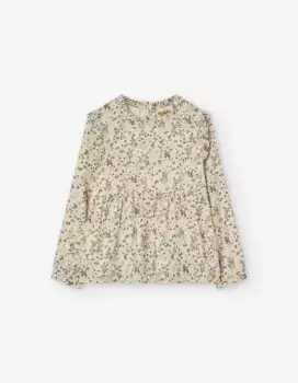 Детская блузка с принтом и рюшами для девочки Losan, мультиколор