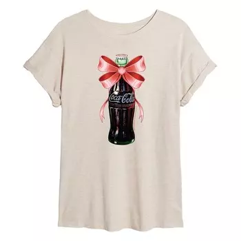 Детская большая футболка с бантом в форме бутылки Coca-Cola Licensed Character, цвет Birch