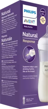 Детская бутылочка Natural Response белая с 3-го месяца 330мл 1 шт. Philips