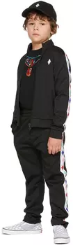 Детская черная кроссовая куртка Marcelo Burlon County of Milan