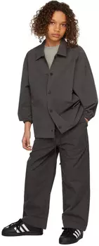 Детская черная куртка тренера Essentials