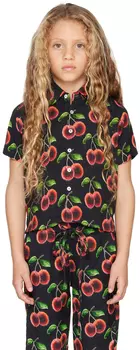 Детская черная рубашка из рамбутана Endless Joy