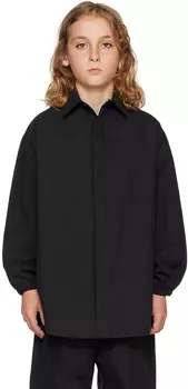 Детская черная рубашка на кнопках Fear of God ESSENTIALS