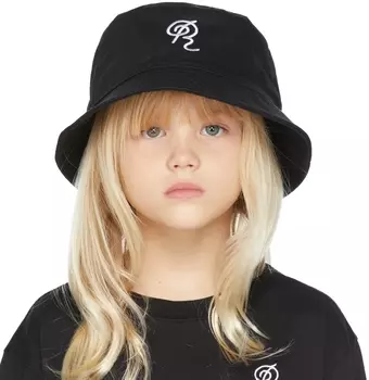 Детская черная шляпа-ведро из твила Repose AMS