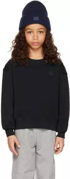 Детская черная толстовка с нашивками Acne Studios