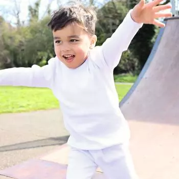 Детская домашняя одежда в рубчик DreamBuy, белый