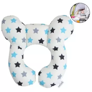 Детская дорожная подушка, подушка для поддержки головы и шеи для детского сиденья, подушка-вставка в автокресло для коляски для новорожденных (стиль 2) JedBesetzt