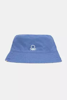 Детская двусторонняя хлопковая шляпа United Colors Of Benetton, фиолетовый