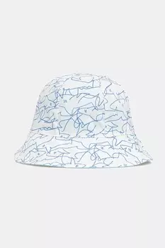 Детская двусторонняя хлопковая шляпа United Colors Of Benetton, синий