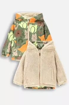 Детская двусторонняя куртка Coccodrillo, зеленый
