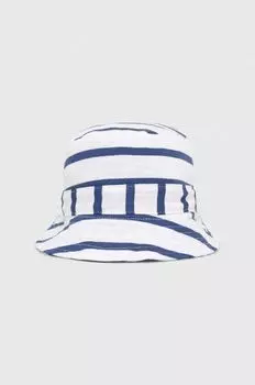 Детская двусторонняя шапка GAP из хлопка., белый