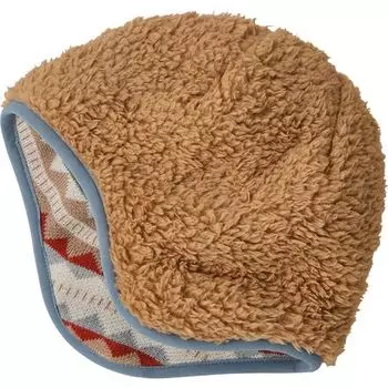 Детская двусторонняя шапочка – для младенцев Patagonia, цвет Diamond Stripe: Light Plume Grey