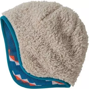 Детская двусторонняя шапочка – для младенцев Patagonia, цвет Diamond Stripe: Marble Pink