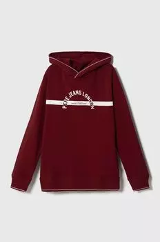 Детская двусторонняя толстовка Pepe Jeans, бордовый