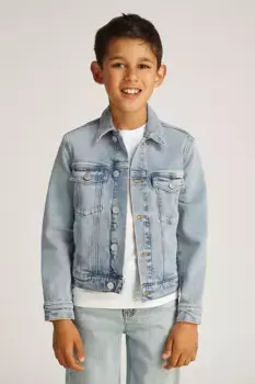 Детская джинсовая куртка 0 Calvin Klein Jeans, синий