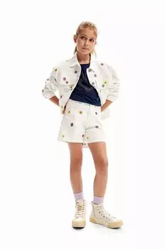 Детская джинсовая куртка Desigual, белый