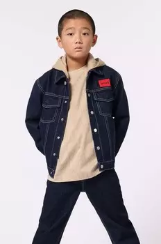 Детская джинсовая куртка Hugo, синий