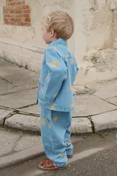 Детская джинсовая куртка MAGOT JACKET GOTS Konges Sljd, синий