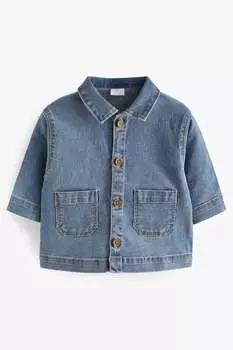 Детская джинсовая куртка (от 0 месяцев до 2 лет) Next, синий