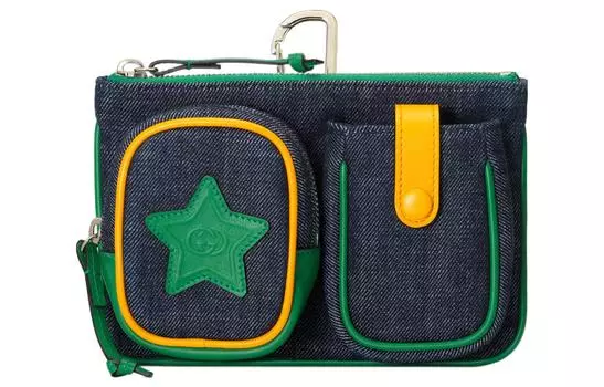 Детская джинсовая поясная сумка Marine Blue GUCCI