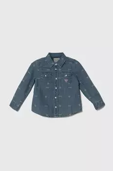 Детская джинсовая рубашка Guess, синий