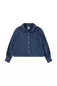 Детская джинсовая рубашка L/S WESTERN DENIM SHIRT Levi's, синий
